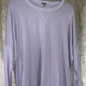 Aerie long sleeve lavender shirt size Medium